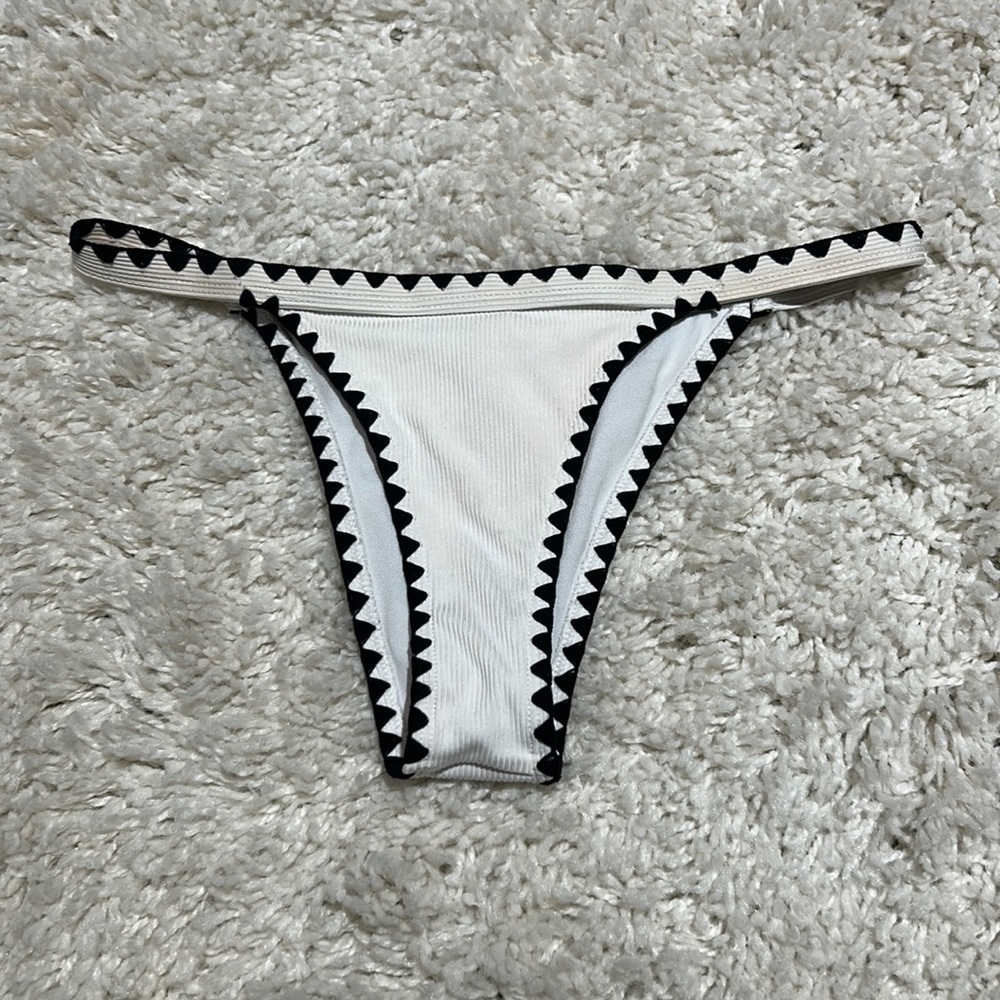 crochet white bikini bottoms